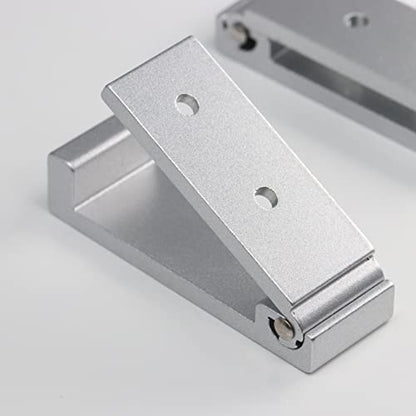 Folding Wall Hooks 2PCS Foldable Hooks Bearing Load 33lb (Silver-2 Pack)