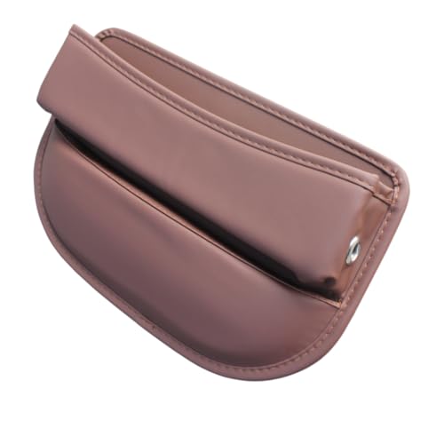 Seat Gap Organizer Car Seat Console Organizer Front Seat Side Storage Bag Center Console Side Pocket Car Seat Crevice Storage Seat Gap Filler Between Seat Storage Pouch (brown)