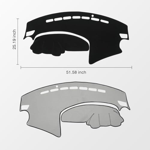 Black Dash Cover for 2010 2011 2012 2013 Mazda3 Non (Mazda3 10-13(black))