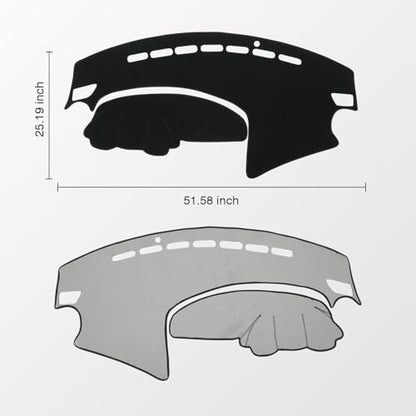 Black Dash Cover for 2010 2011 2012 2013 Mazda3 Non (Mazda3 10-13(black))