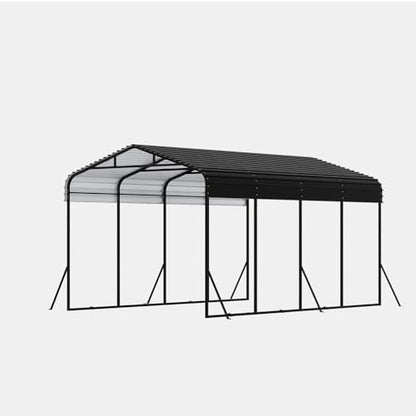 12x20 FT Metal Carport (Gray / 12x20FT)