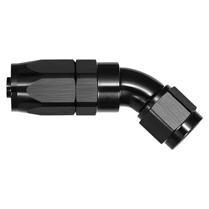 12AN 45 Degree One Piece Full Flow Hose End Fitting Swivel for CPE Braided Hose (12AN / 45 Degree)