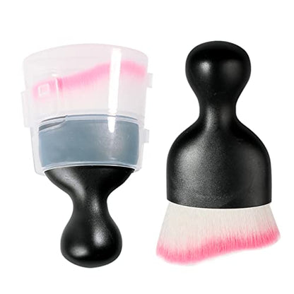 Car Interior Detailing Brush (Black&pink With Cap)