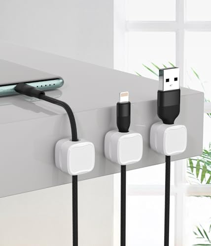 Magnetic Cable Clips (9-Pack White)