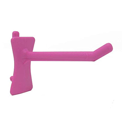 PegPro® 2" Hooks Kit for Standard “Wood Fiber” pegboard (2" Straight - 24 Count / Pink)