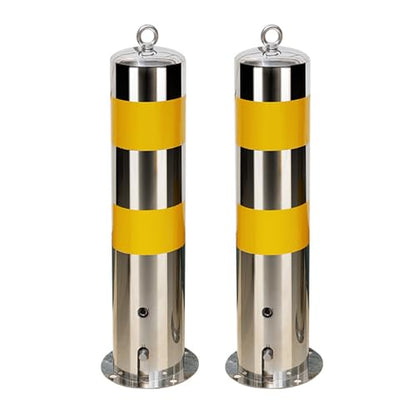 Safety Barrier Bollard (Yellow (2pcs))
