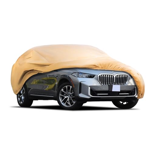 Heavy Duty Outdoor Car Cover Custom Fit for 2019 (Custom Fit BMW X5 / brown)