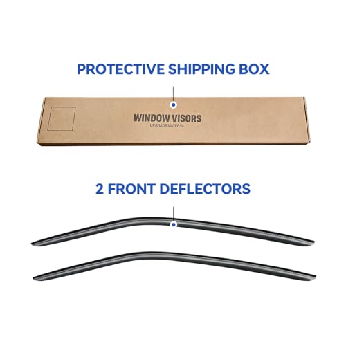 Window Visors Rain Guards for 2010 (2010-2025 Chevy Camaro Coupe)