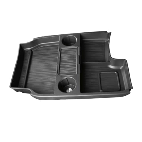 Compatible with 2026 Toyota Sienna Center Console Organizer with Cup Holder (black)