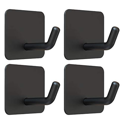 Adhesive Hooks for Shower Wall (Black)