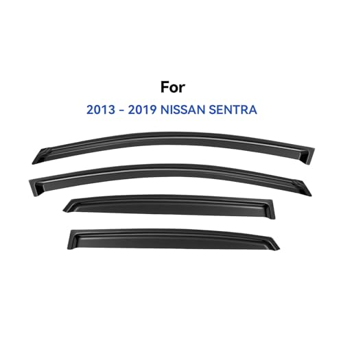 Window Visors Rain Guards Shield for 2013 (Y284NS)