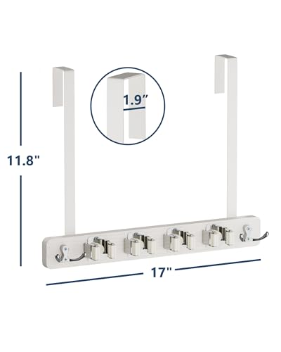 Broom Holder Door Mount (White)