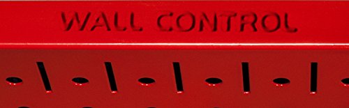 Power Tool Storage Organizer Kit Cordless Drill Holder Charging Station Rack 16” x 32” Metal Pegboard Organization System (Red Pegboard)