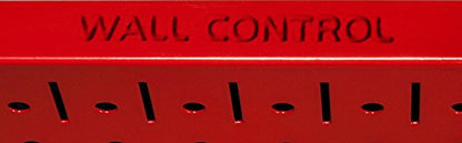 Power Tool Storage Organizer Kit Cordless Drill Holder Charging Station Rack 16” x 32” Metal Pegboard Organization System (Red Pegboard)