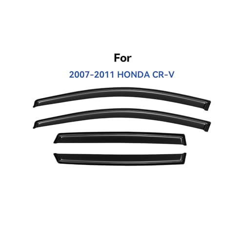 Window Visors Rain Guards for 2007 2008 2009 2010 2011 Honda CRV CR (2007-2011 Honda CRV)