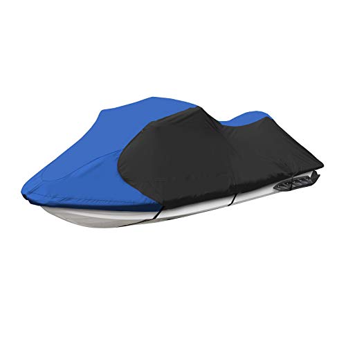 Trailerable Jet Ski Cover (Blue/Black / Fits from 116"-125"(2 seater))