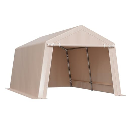 Outdoor Storage Shed (Beige / 10x15x8ft)