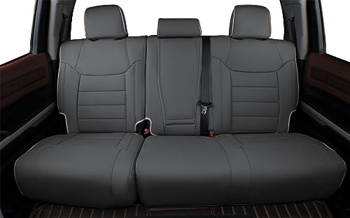 Custom Fit Tacoma Car Seat Covers for Toyota Tacoma 2016 2017 2018 2019 2020 2021 2022 2023 Access Cab (Leather (Gray) / 2016-2023 Full Set Access Cab,2DR)