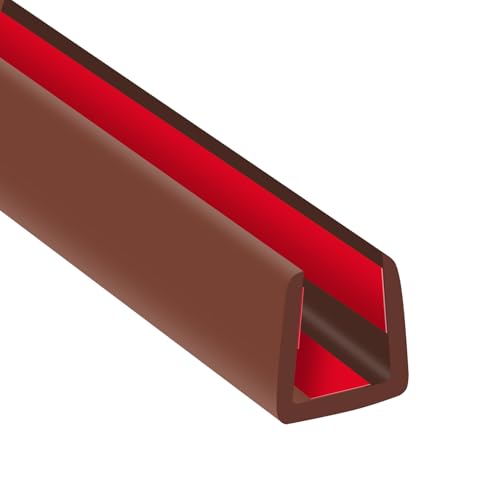 Rubber Edge Trim (Fit 3/8" - L20' / Brown)