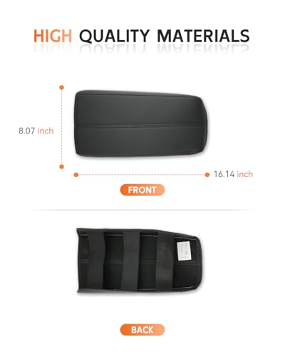 for 2025 2026 Nissan Murano Center Console Cover Armrest Box Cover for Murano (Murano Thin Black Leather)