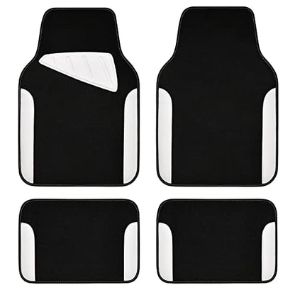 Waterproof Universal Fit Car Floor Mats (White)