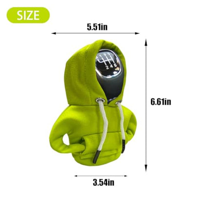 Car Gear Shift Hoodie Auto Shifter Knob Cover (Green / 1 Pcs)