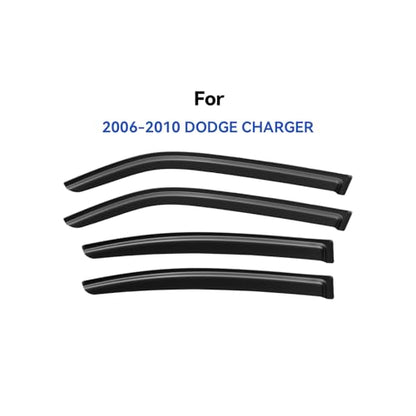 Window Visors Rain Guards for 2006 2007 2008 2009 2010 Dodge Charger (2006-2010 Dodge Charger)