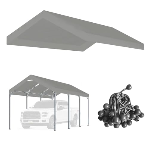 12'x20' Carport Canopy Replacement Cover Gray (['Grey'] / 12'x20')