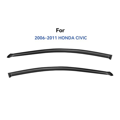 Window Visors Rain Guards for 2006 (2006-2011 Honda Civic Coupe)