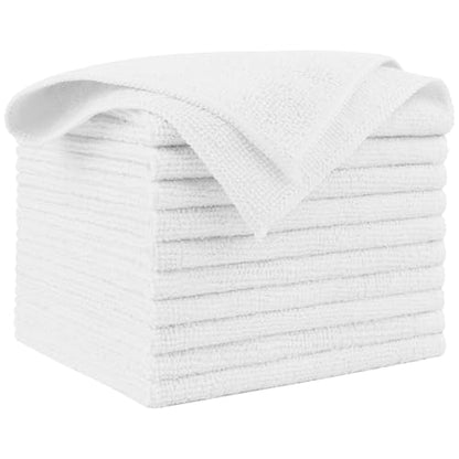 White Microfiber Cleaning Cloth 10PK (White / 10PK)