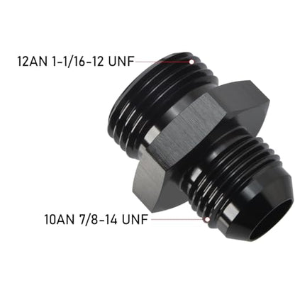 10AN Male Flare to 12AN ORB O (10AN to 12AN ORB / Black - 1PC)