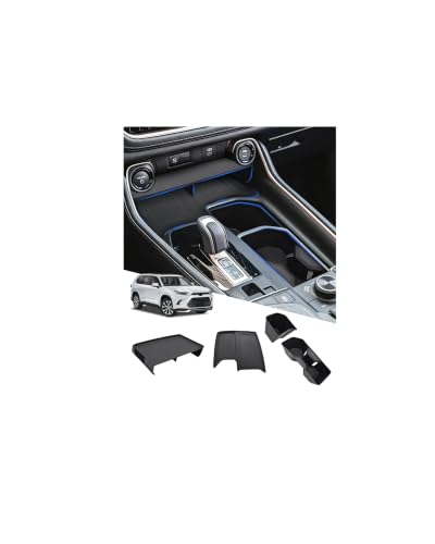 3PCS Center Console Sets for Toyota Grand Highlander 2024 (3PC For 2024-2026 Grand Highlander)