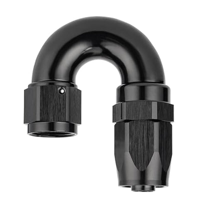 8AN 180 Degree One Piece Full Flow Hose End Fitting Swivel for CPE Braided Hose (8AN / 180 Degree)