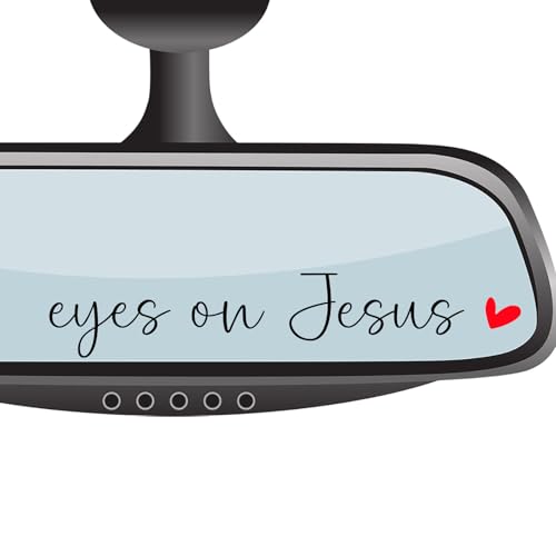 4 x Eyes On Jesus Rearview Mirror Decal