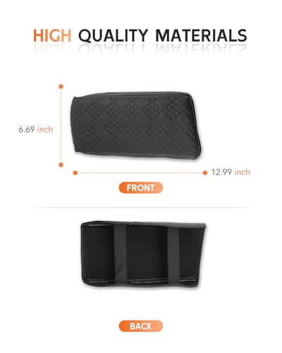 for 2025 2026 Acura ADX Center Console Cover Armrest Box Cover for ADX Accessories Console Arm Rest Protector Thickened (Acura ADX Thickened Black Leather)