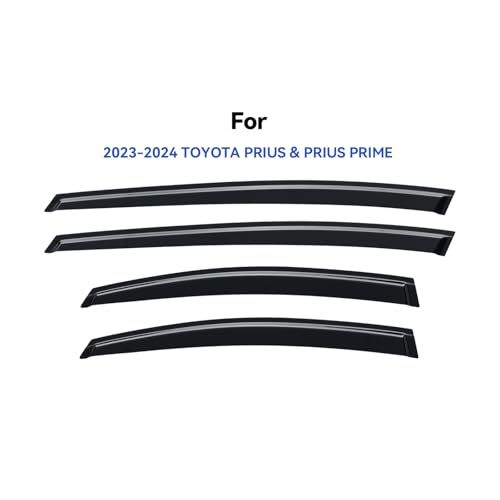 Window Visors Rain Guards for 2023 (2023-2026 Toyota Prius & Prius Prime)