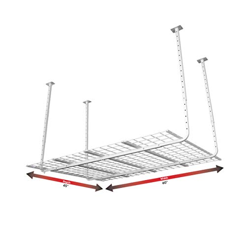 Ceiling Mounted Adjustable Shelf in White (White / 60 X 45)