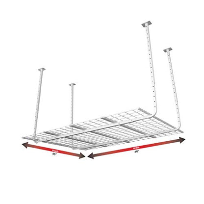 Ceiling Mounted Adjustable Shelf in White (White / 60 X 45)