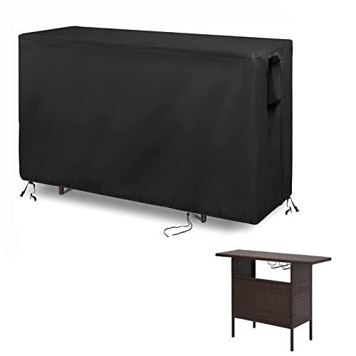 Outdoor Table Cover for Outdoor Bar Table 55''L x 19''W x 36''H