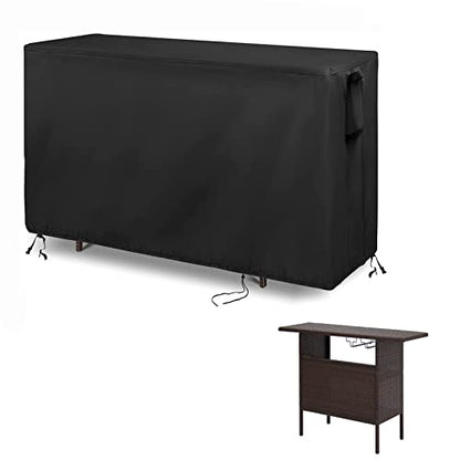 Outdoor Table Cover for Outdoor Bar Table 55''L x 19''W x 36''H
