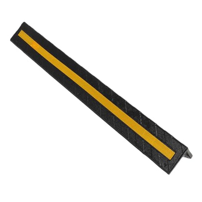 Garage Wall Protector Rubber Wall Corner Guard for Parking Garages (Black)