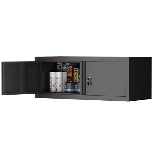 Garage Storage Cabinet (12.8"h Style a / Black)