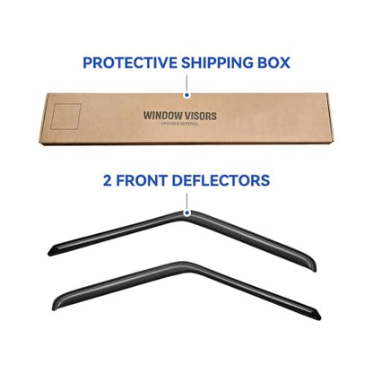 Window Visors Rain Guards for 1980 (1980-1996 f150 standard)