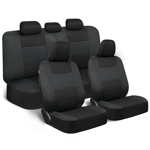 PolyPro Car Seat Covers Full Set in Reverse Charcoal (Reverse Charcoal)