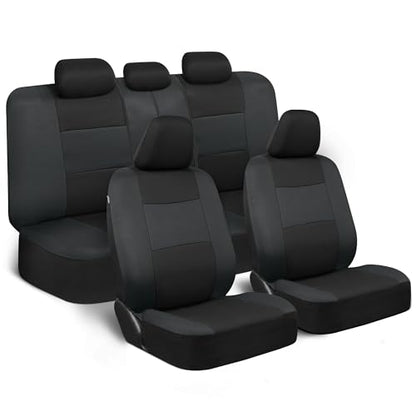 PolyPro Car Seat Covers Full Set in Reverse Charcoal (Reverse Charcoal)
