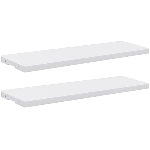2 Pack Resin Storage Shed Shelves (Shelf-35 Cu Ft / Light Gray)