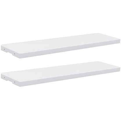 2 Pack Resin Storage Shed Shelves (Shelf-35 Cu Ft / Light Gray)