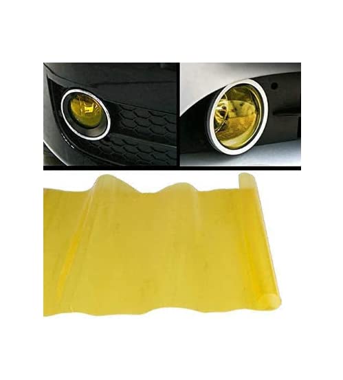 12 by 48 Inches Self Adhesive Headlight (12 X 48 / Golden)