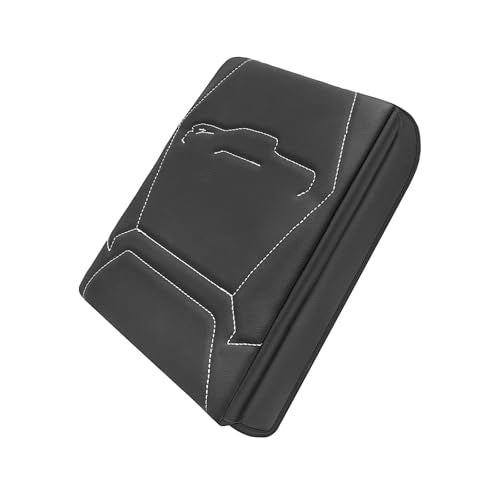 Armrest Cover for Toyota Tacoma 2024 (9) 24+ |Tacoma| Gray Stitch, +Thick)