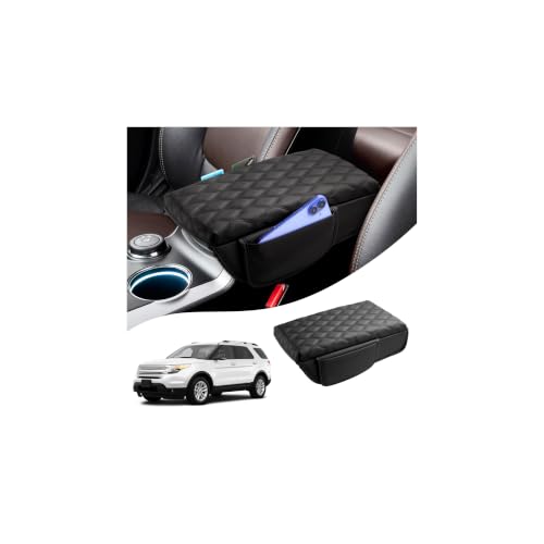 Center Console Cover for Ford Explorer 2011 (8)11-19|Explorer|Wavy,+Thick,+Pockets)